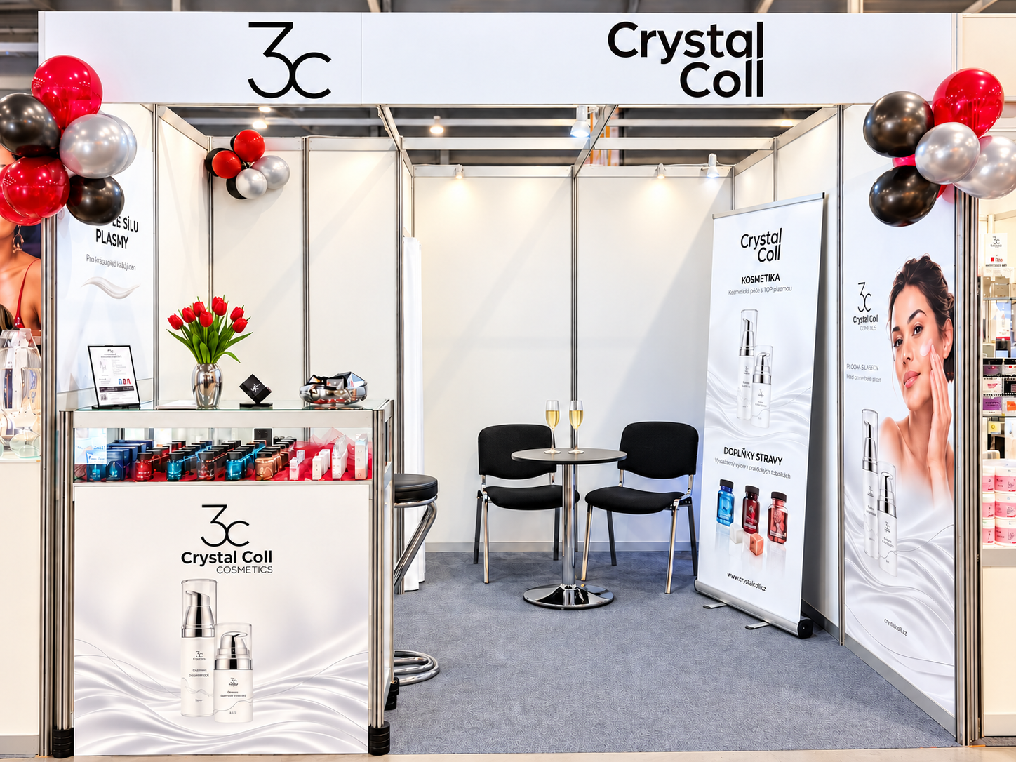 Elegantní stánek Crystal Coll